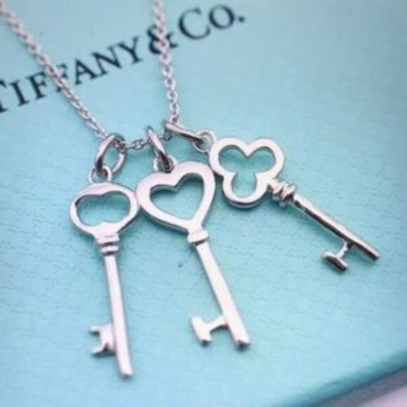 Tiffany & Co. Silver Key Necklace - Picture 3 of 7